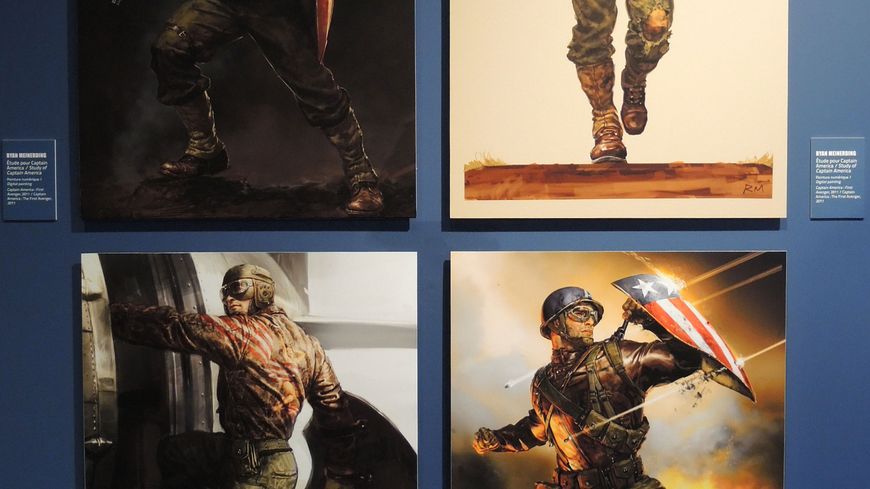 Des concept art de Captain America, de Ryan Meinerding.