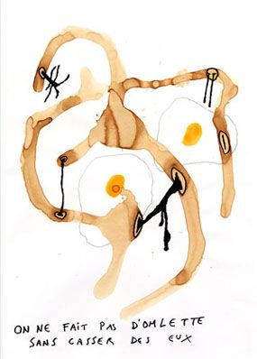 Ramuntcho Matta série Faire avec, 2004 feutre copic sur bristol, 42 x 30 cm
