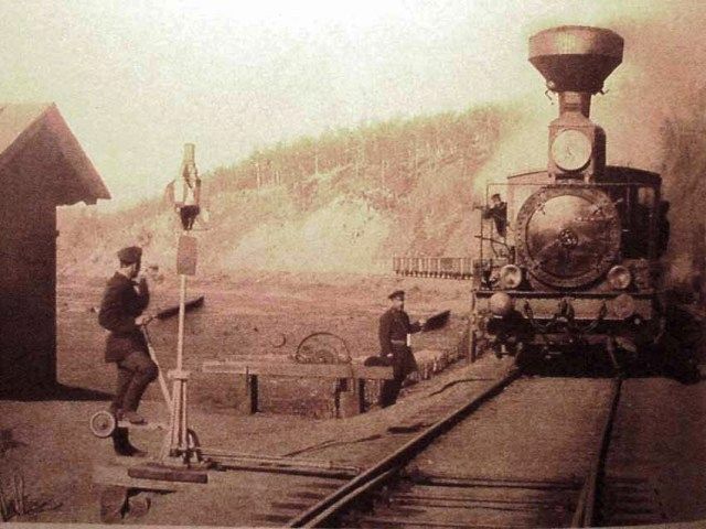 Le Transsibérien à Khilok, dans l'oblast de Tchita, en 1903