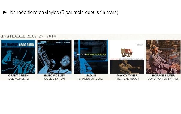 Photo - Montage BLue Note réédition vinyle mai