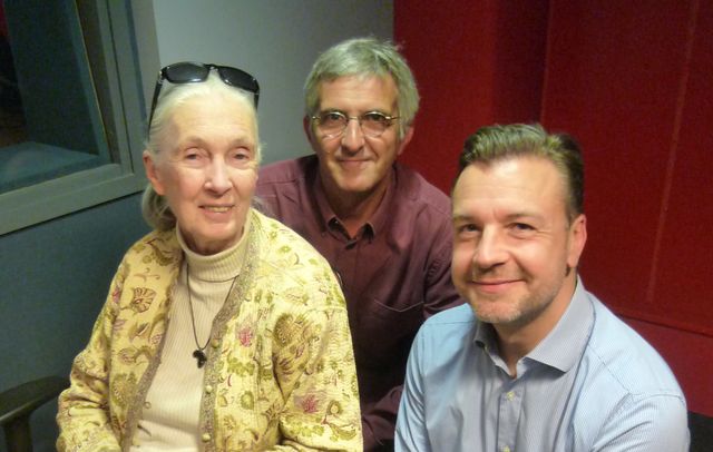 Jane Goodall et Mathieu Vidard