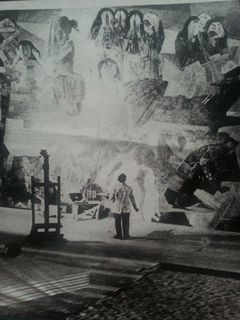 Portinari peignant Guerre et Paix