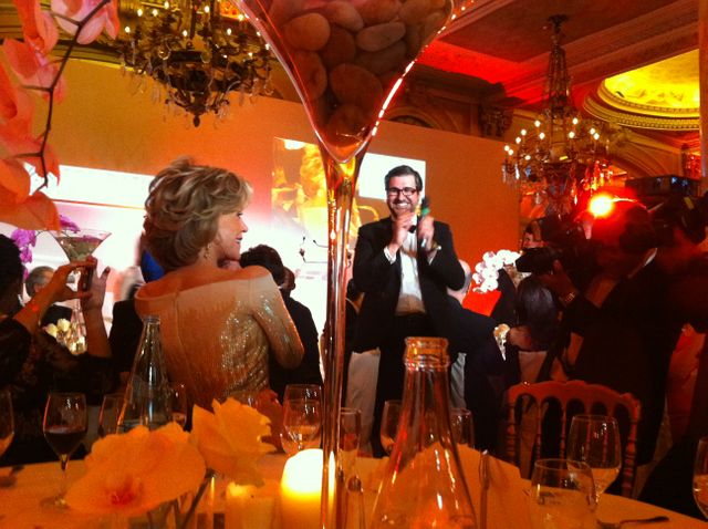 Jane Fonda au dîner de gala de PlaNet Finance