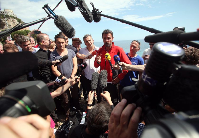 La déclaration de bord de mer de Jérôme Kerviel. Samedi 17 mai 2014.