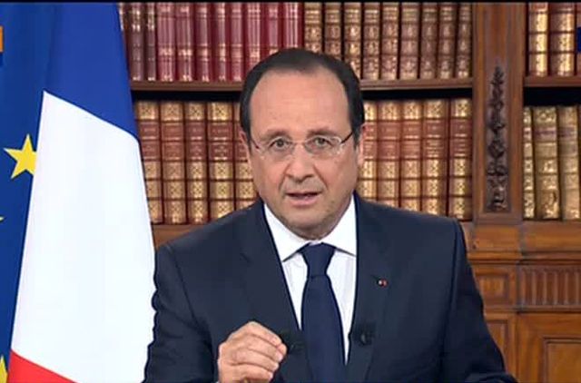 Hollande s'exprime à la télévision au lendemain des européennes