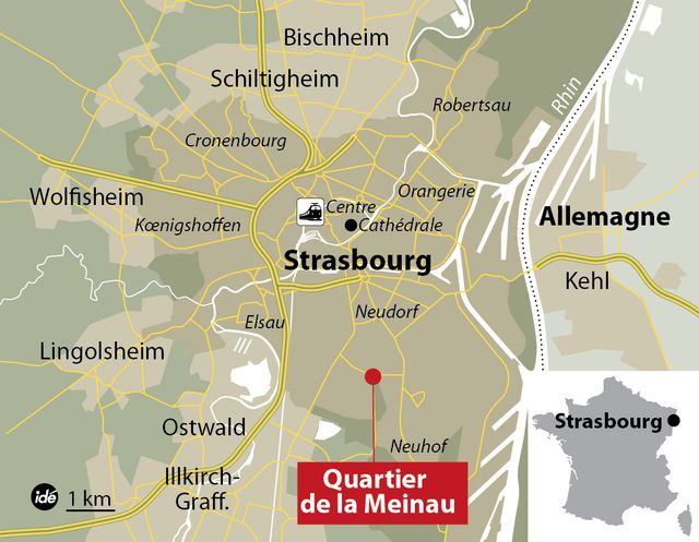 Le quartier de la Meinau à Strasbourg