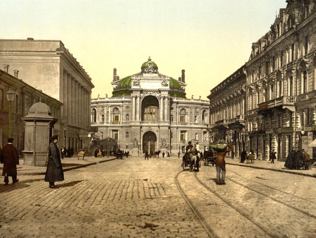 La rue Richelieu et l'Opéra dans les années 1890