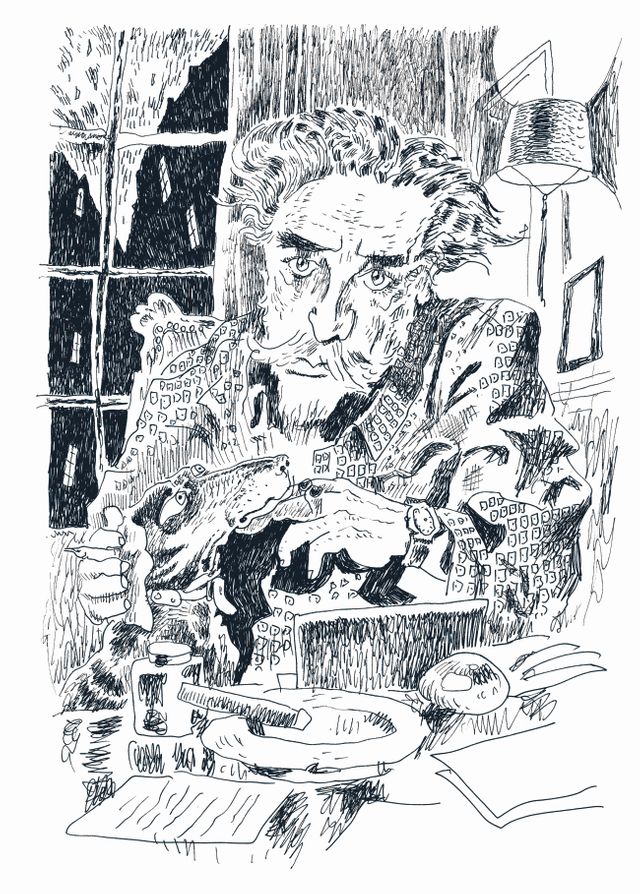Portrait de Romain Gary par Joann Sfar