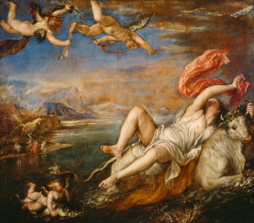 L'enlèvement d'Europe par Titien (1559 - 1562)
