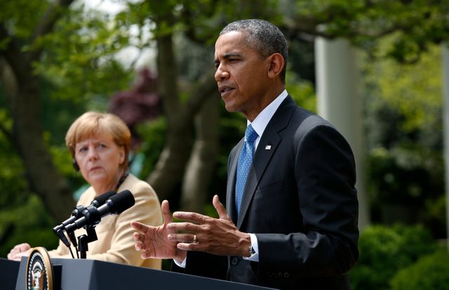 Barack Obama et Angela Merkel à la Maison Blanche