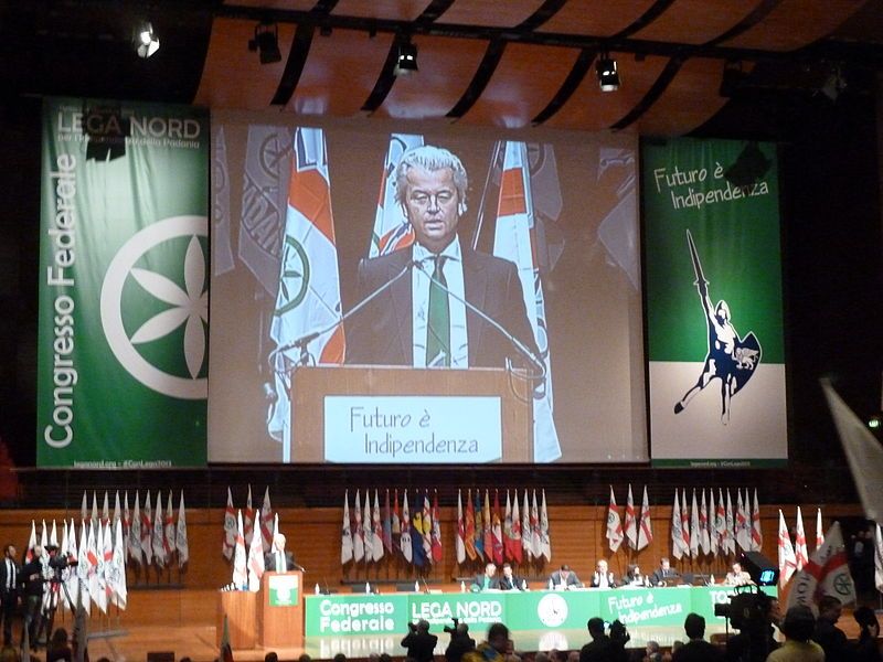 Geert Wilders, au Congrès Fédéral Extraordinaire de la Ligue Nord, Italie, 15 déc. 2013