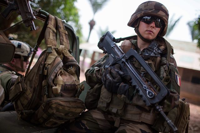 Soldat de l'opération Sangaris à Bangui