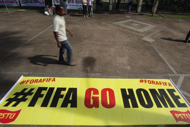 Manifestations au Berésil contre la coupe du monde de football