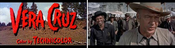 VERA CRUZ (Robert Aldrich, 1954) : Titres / Burt Lancaster et Gary Cooper