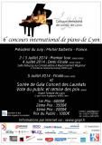 Affiche concours de piano de Lyon 2014