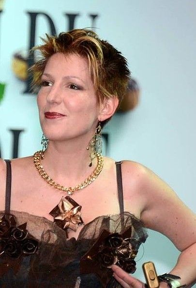 Natacha Polony au défilé de mode du salon du chocolat, 2013
