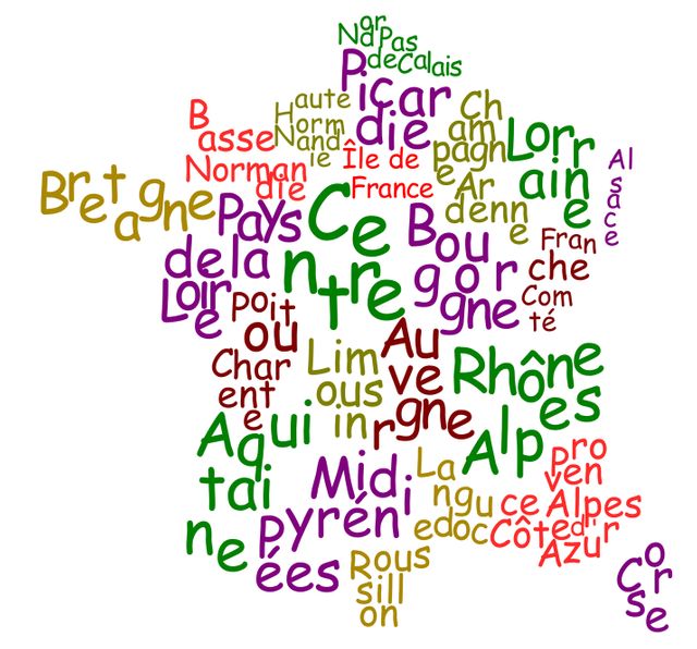 La carte de France