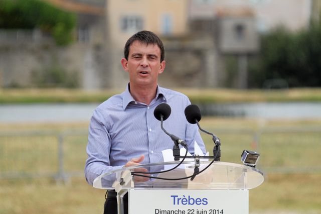 Manuel Valls à Trèbes dans l'Aude