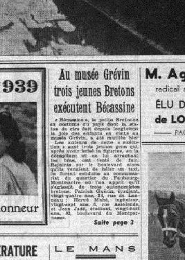 Cet "attentat" fit la Une de la presse.