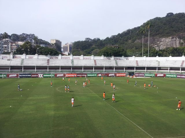 Le terrain d'entraînement du club de Fluminense, à Rio