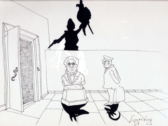 Le dessinateur Gàbor Szerényi