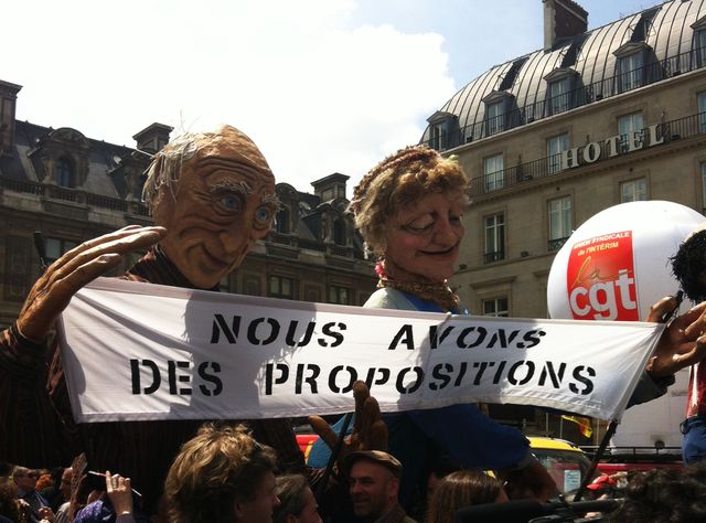 Manifestation des intermittents devant le ministère de la Culture