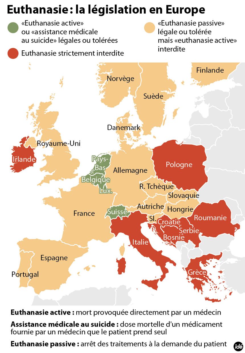 L'euthanasie en Europe