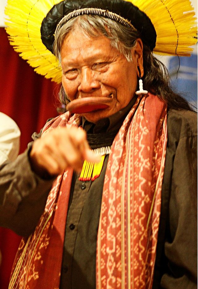 Raoni Metuktire, chef de la tribu des Kayapos, devenu porte-parole des Indiens en Amazonie