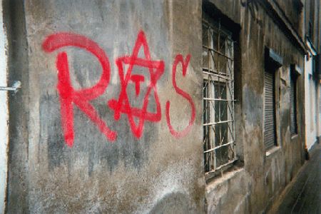Graffiti dans les rues de Lodz