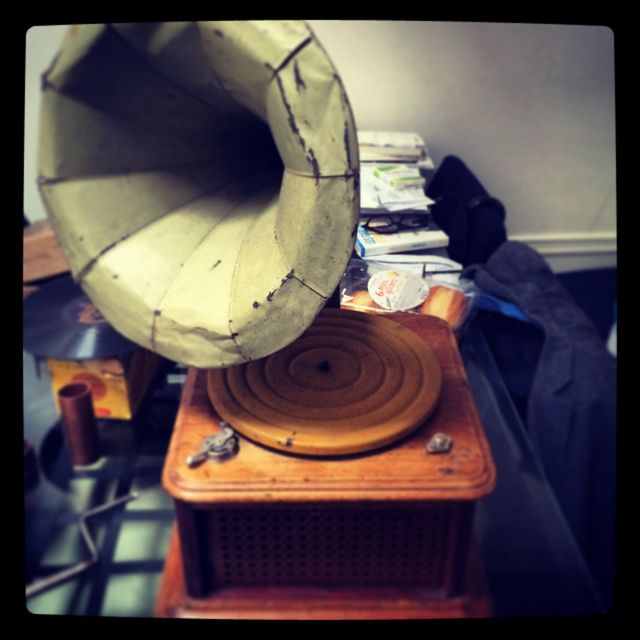 Le gramophone que les enfants ont pu découvrir