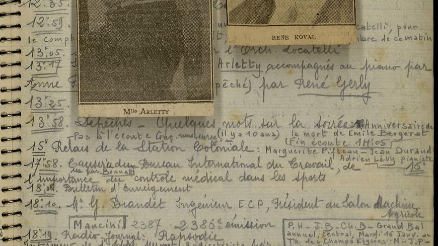Extrait des cahiers de Daisy Marx - Archives de Radio France