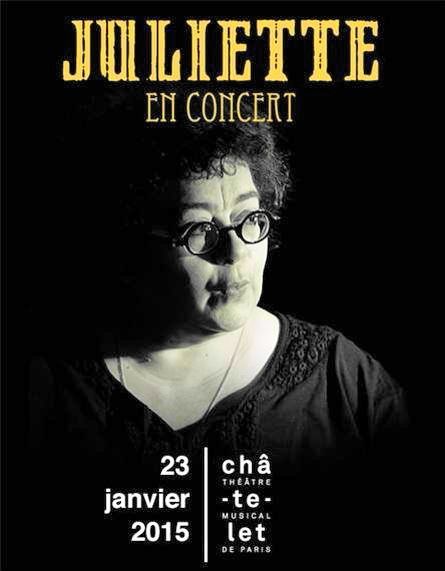 Affiche du spectacle de Juliette, théâtre du Châtelet - Paris