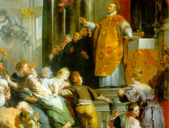 Les Miracles de saint Ignace de Loyola, Rubens (extrait)