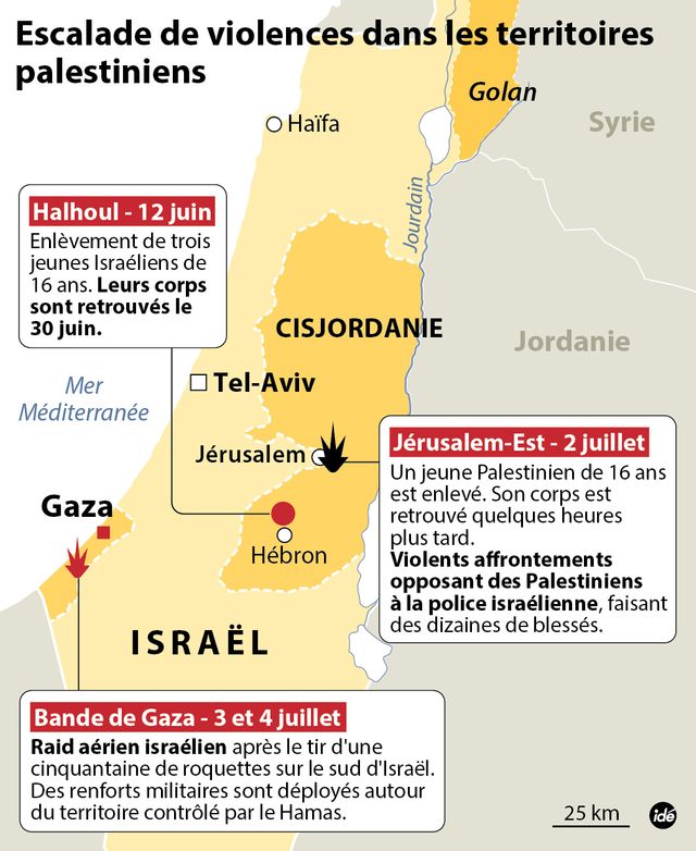 Escalade de violences en Palestine