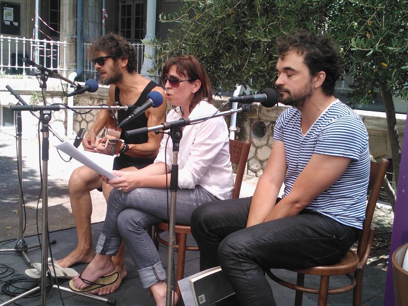 Seb Martel, Jil Caplan et Philippe Calvario en "live"