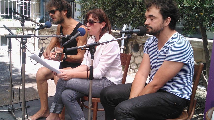 Seb Martel, Jil Caplan et Philippe Calvario en "live"