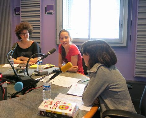 Forte Chaleur sur Paris et dans notre studio 153 à France Culture: Aline Pailler & les jeunes du club de lecture Lekri Dezados