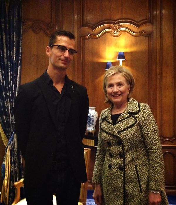 Nicolas Martin et Hilary Clinton