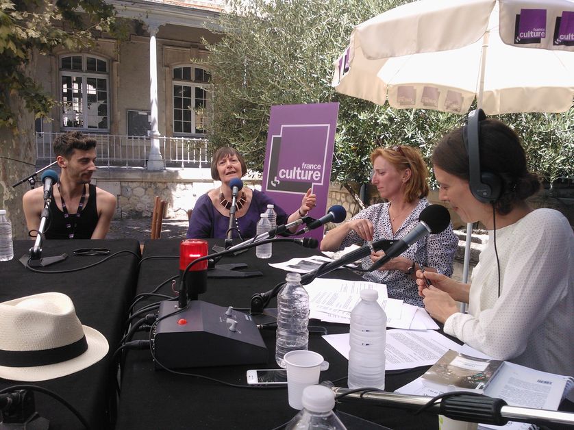 (de g. à d.) Thomas Jolly, Dominique Goy-Blanquet, Joëlle Gayot et Olivia Gesbert