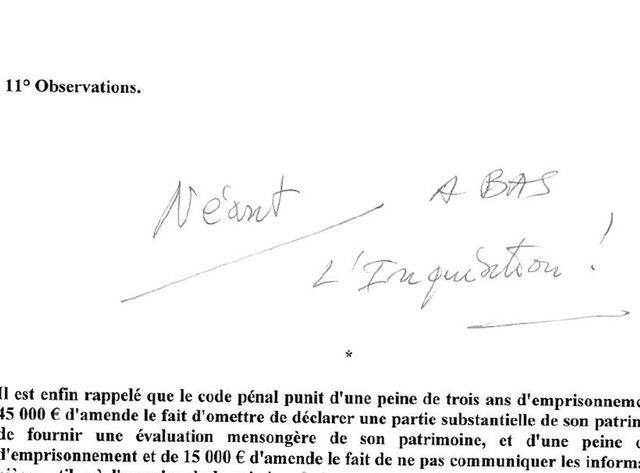 Commentaire de Jacques Myard sur sa déclaration