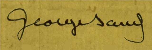 Signature de George Sand