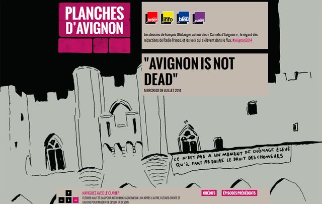 Planches d'avignon - Une du site