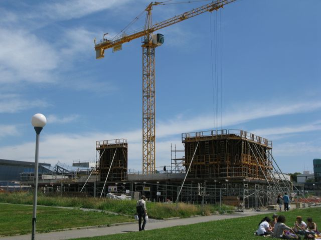 Université Rennes 2 - Bâtiment Sciences humaines - construction 2009 juin