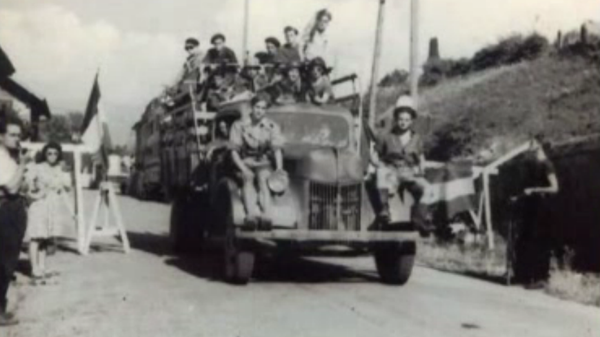 Résistants à Évian, août 1944.