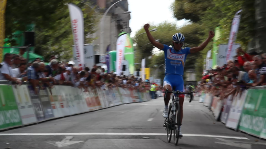 Björn Leukeman vainqueur de la première étape du Tour du Limousin 2014 à Brive