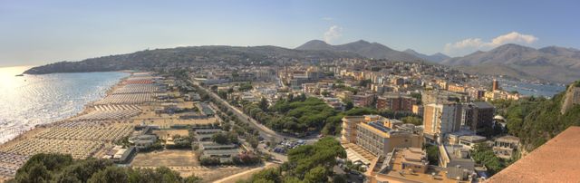 Les plages aménagées de Gaeta