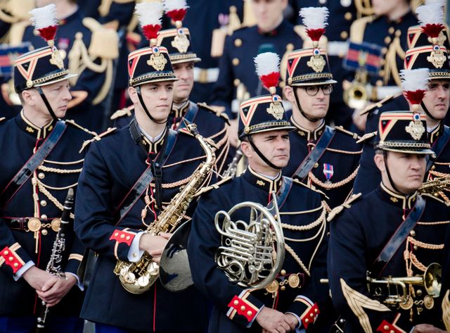 Des militaires musciens lors du 14 juillet 2014