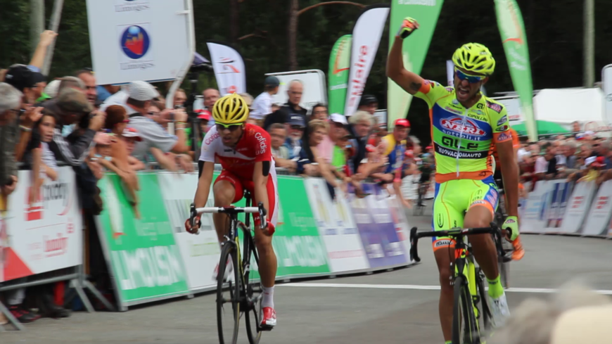 Après sa victoire au Maupuy, Mauro Finetto portera le maillot jaune vendredi sur la dernière étape du Tour du Limousin.
