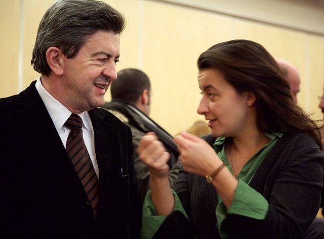 jean-Luc Mélenchon et cécile Duflot en 2009