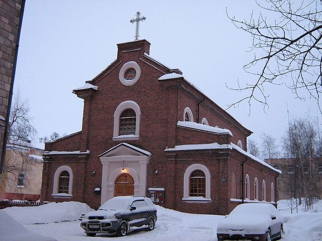 L'église catholique de Petrozavodsk (capitale de la Carélie)
